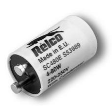 Cebador para fluorescente de 4 a 22W. S53991 ó 4 a 80W. S53993 (a elegir), Relco